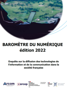 Le baromètre du numérique - édition 2022 - la couverture du rapport