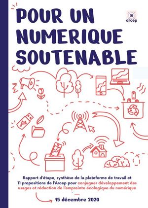 Couverture du rapport numérique soutenable - décembre 2020