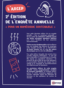 Couverture de la 2ème édition de l'infographie de l'enquête Pour un numérique Soutenable