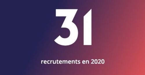 Slider présentation : le nombre de recrutements en 2020