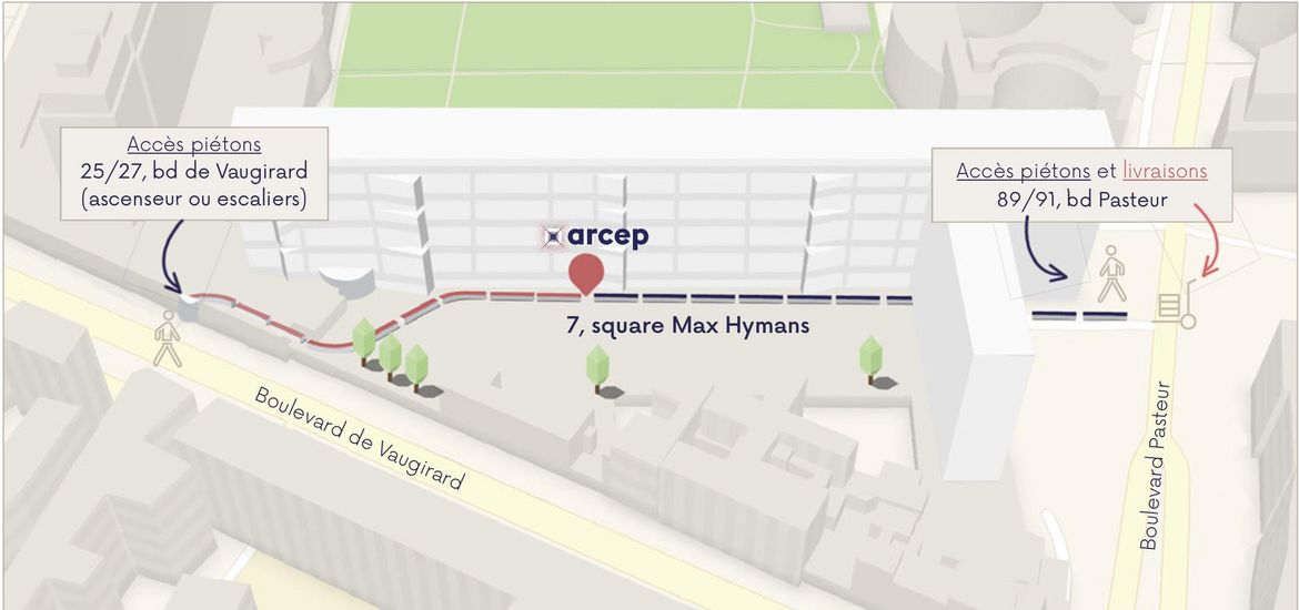 Plan d'accès visuel