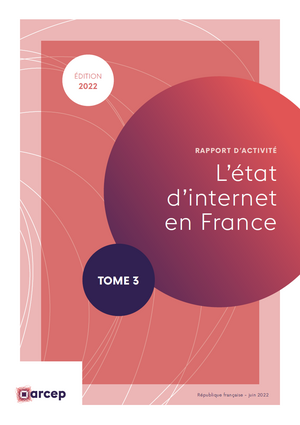La couverture du tome 3 du rapport annuel de l'Arcep