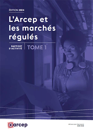 La couevrture du tome 1 du rapport 2024 de l'Arcep