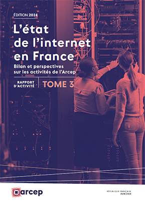 La couverture du tome 3 du rapport annuel de l'Arcep