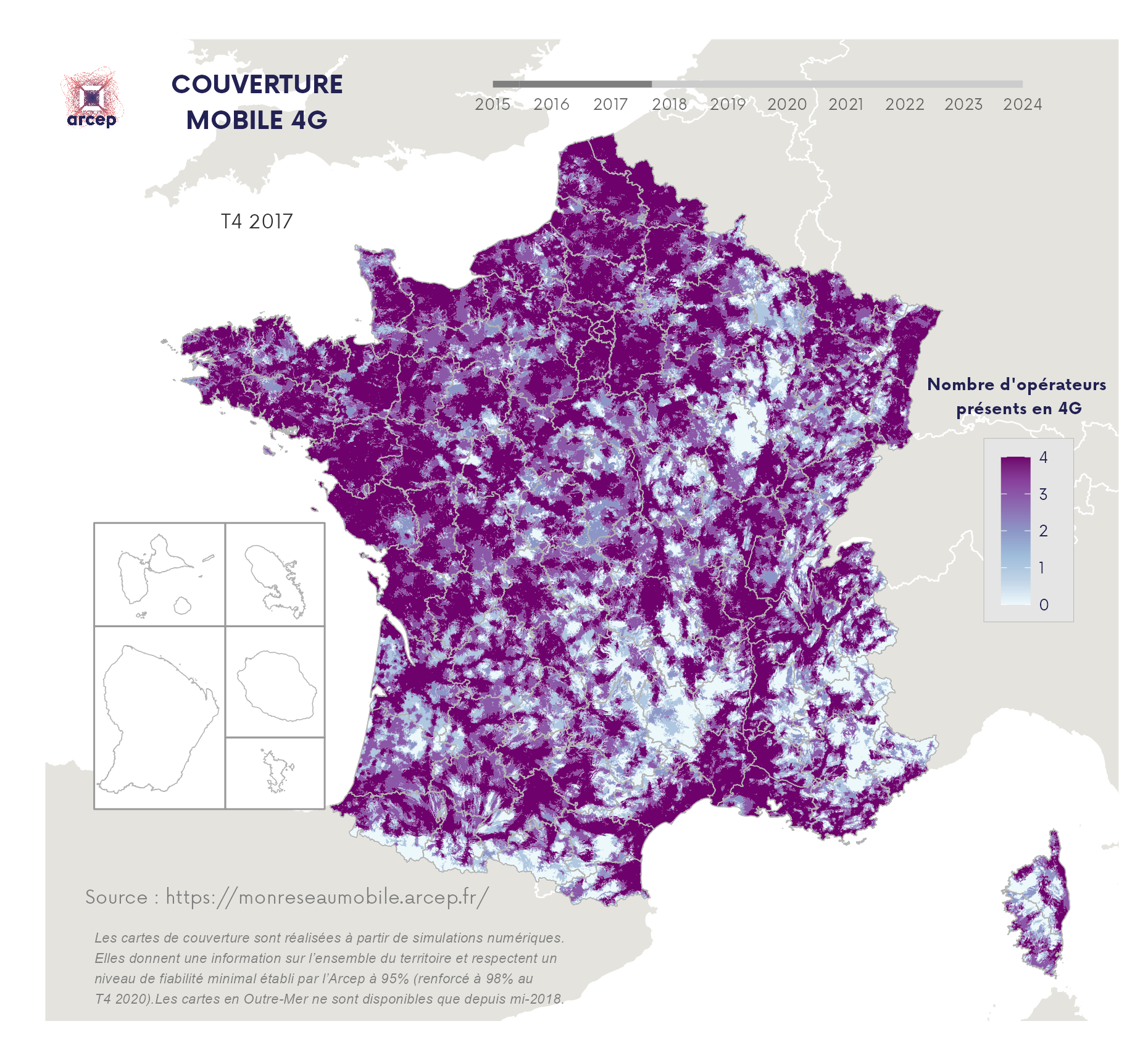 Couverture 4G - T4 2017