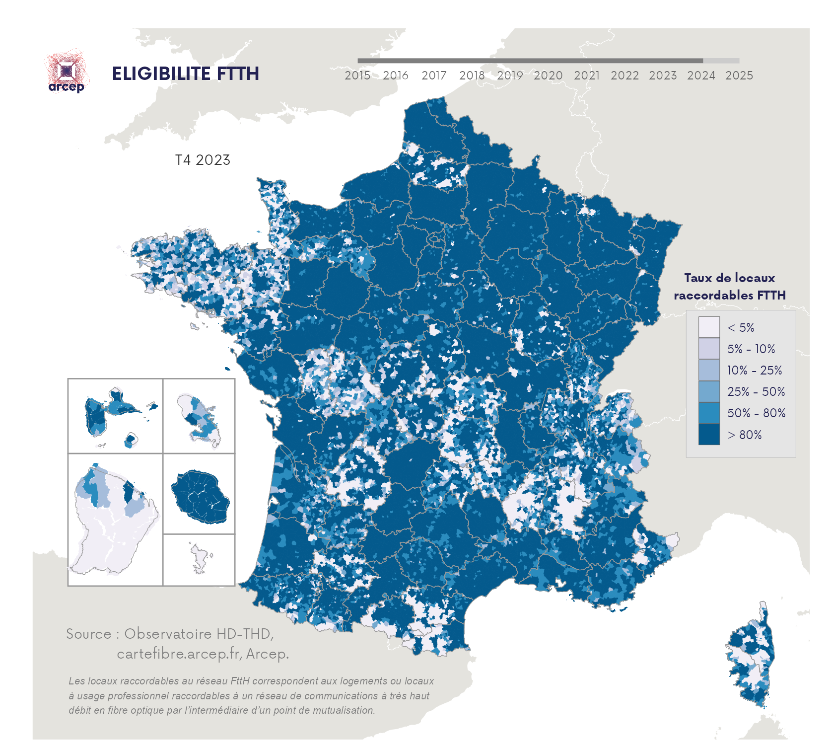 Cartographie FttH T4 2023
