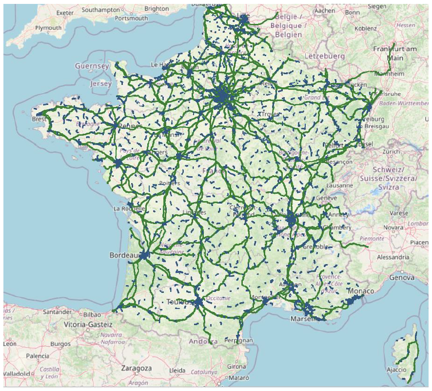 Visuel : carte de France métropoltaine