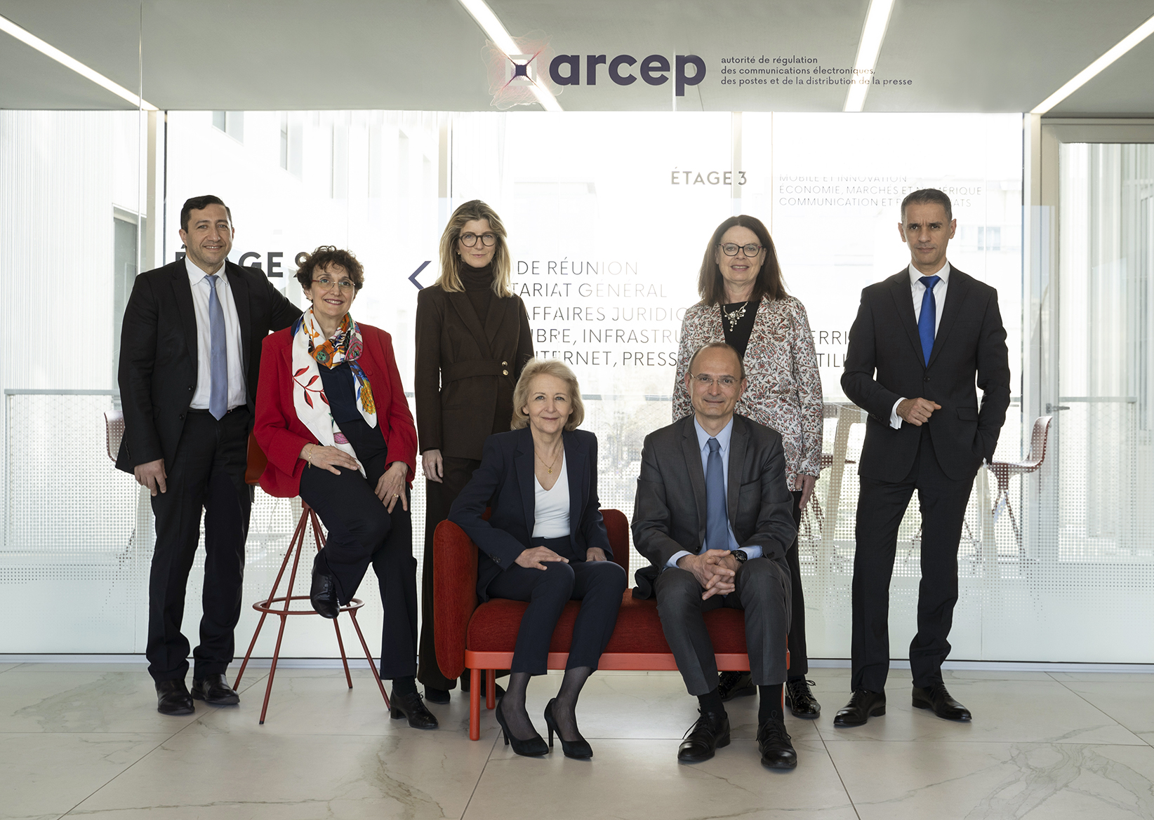 Le collège de l'Arcep - Avril 2025