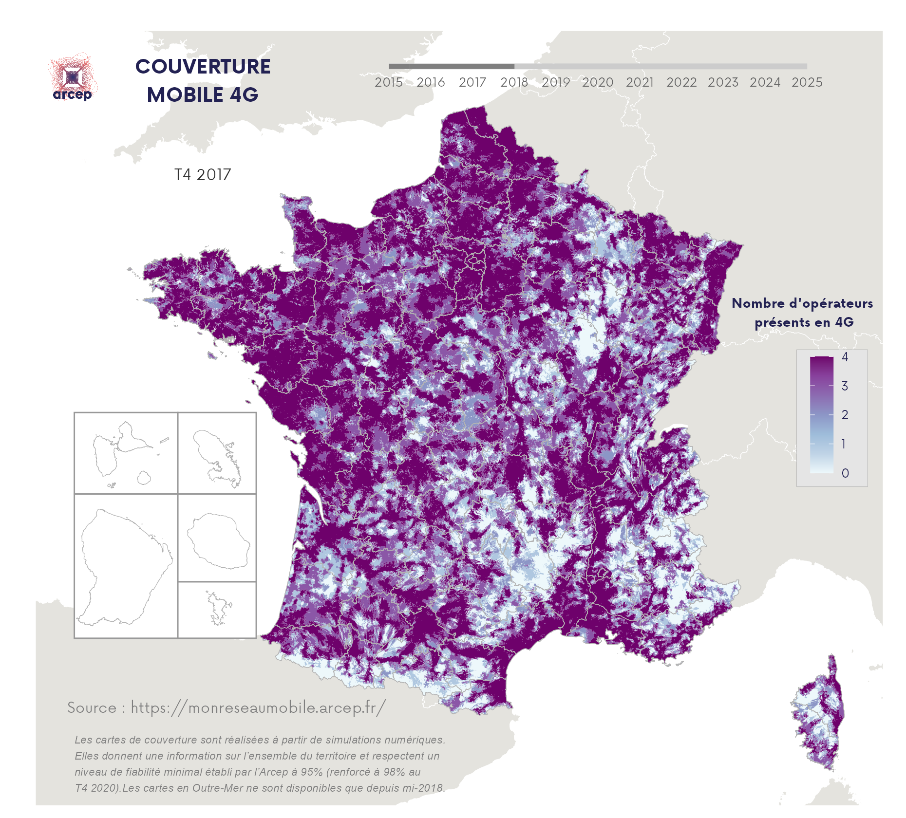 Couverture 4G - T4 2017