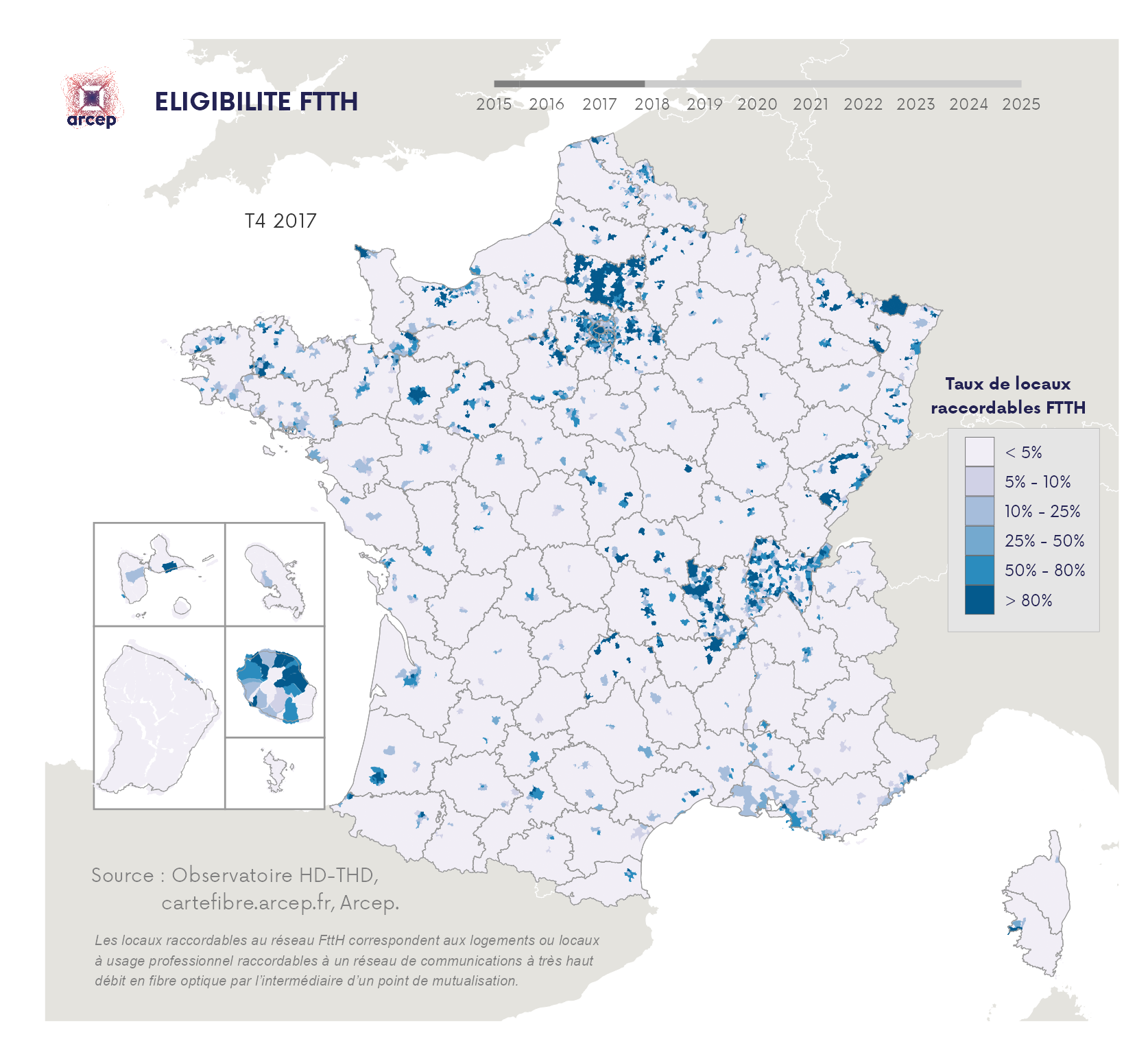 Cartographie FttH T4 2017