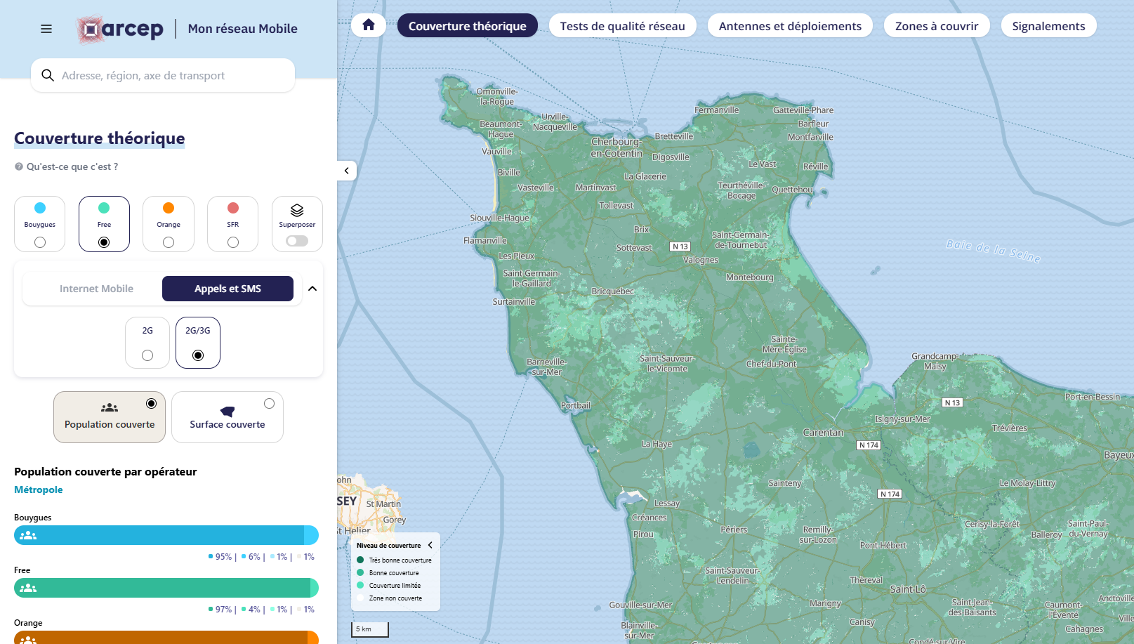 La nouvelle interface du site Mon R&eacute;seau Mobile