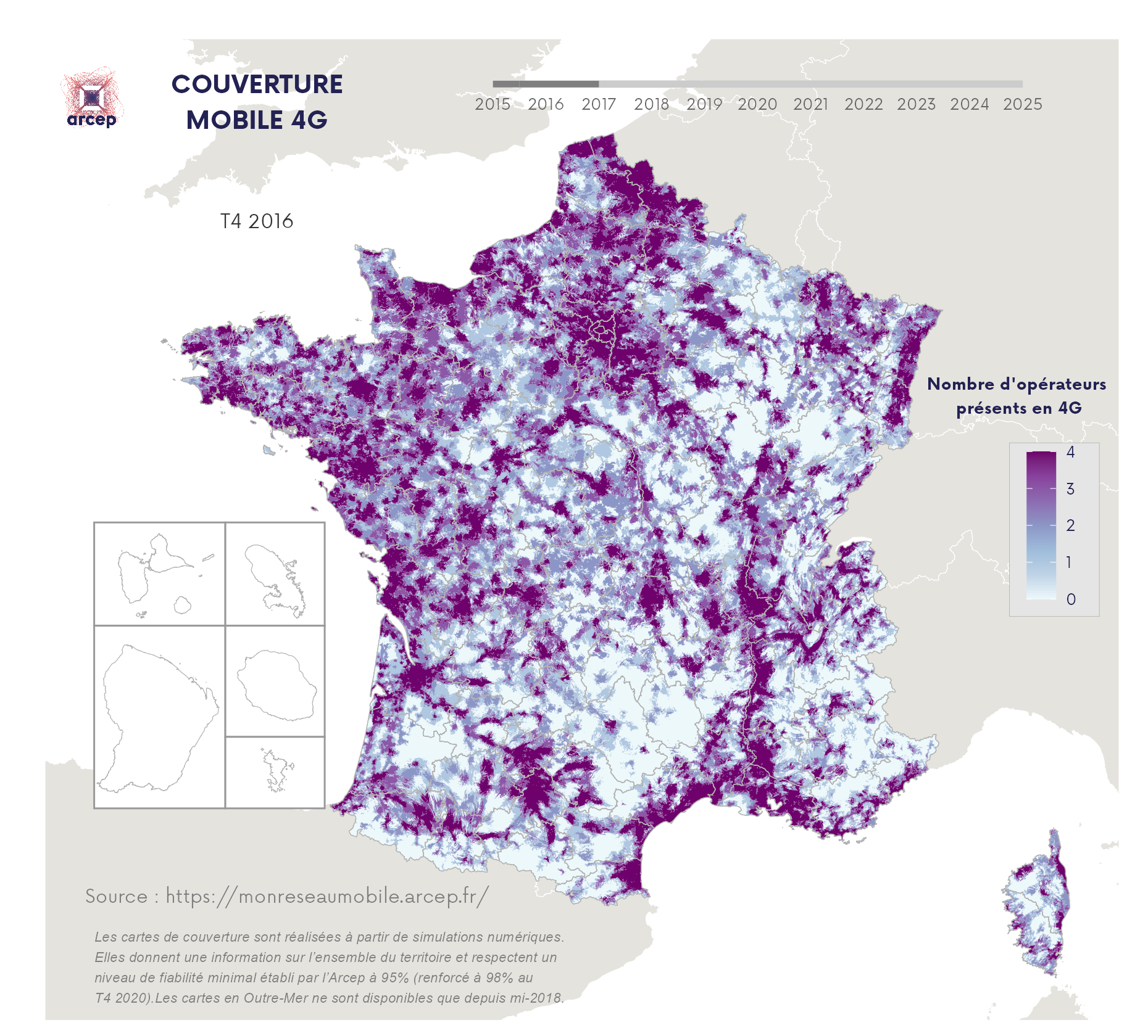 Couverture 4G - T4 2016