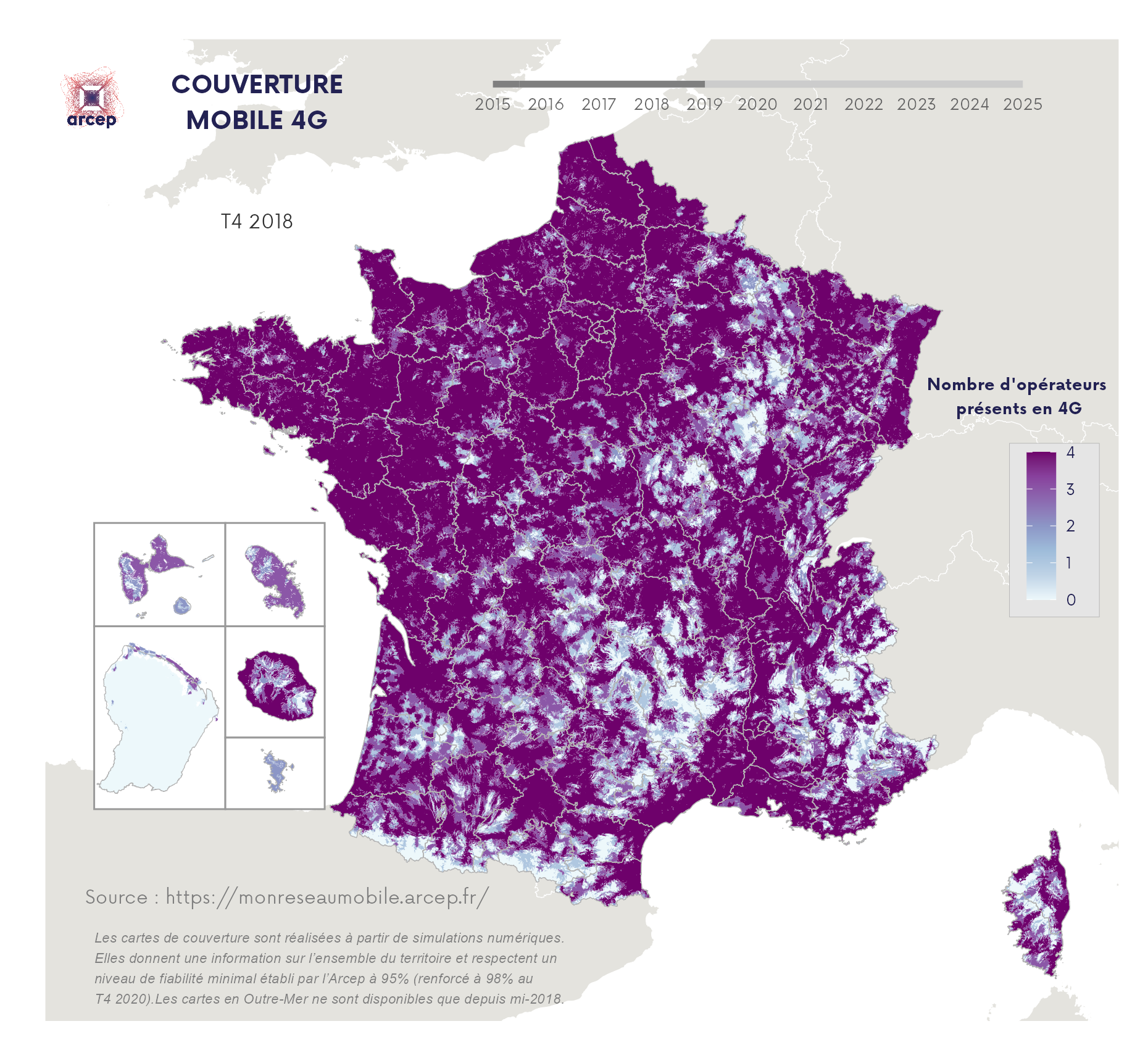 Couverture 4G - T4 2018