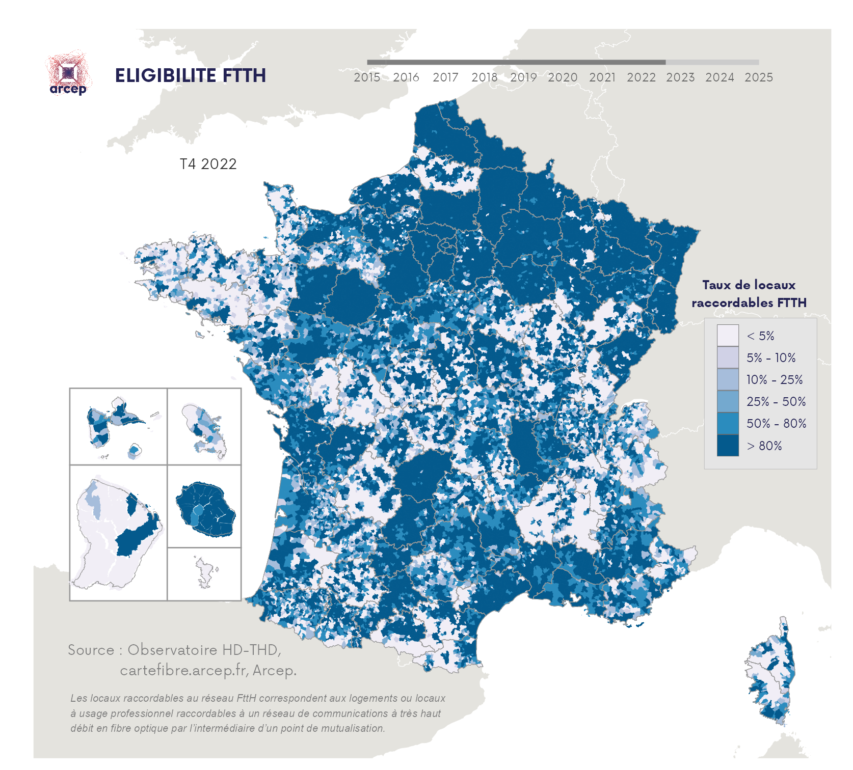 Cartographie FttH T4 2022