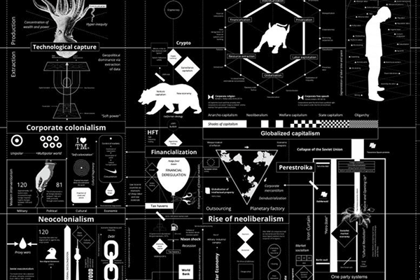 Infographie exposée au Jeu de Paume. © Kate Crawford & Vladan Joler