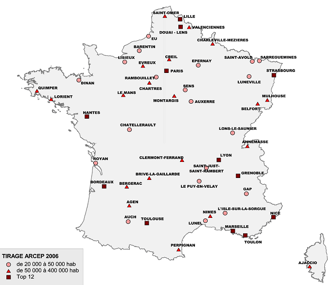 Carte De France Des Villes De Plus De 50000 Habitants My blog