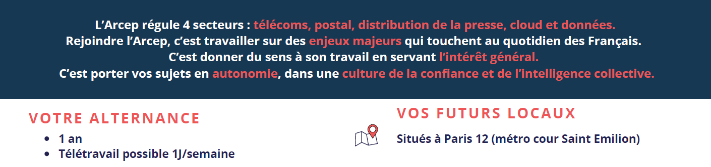 bannière présentation Arcep